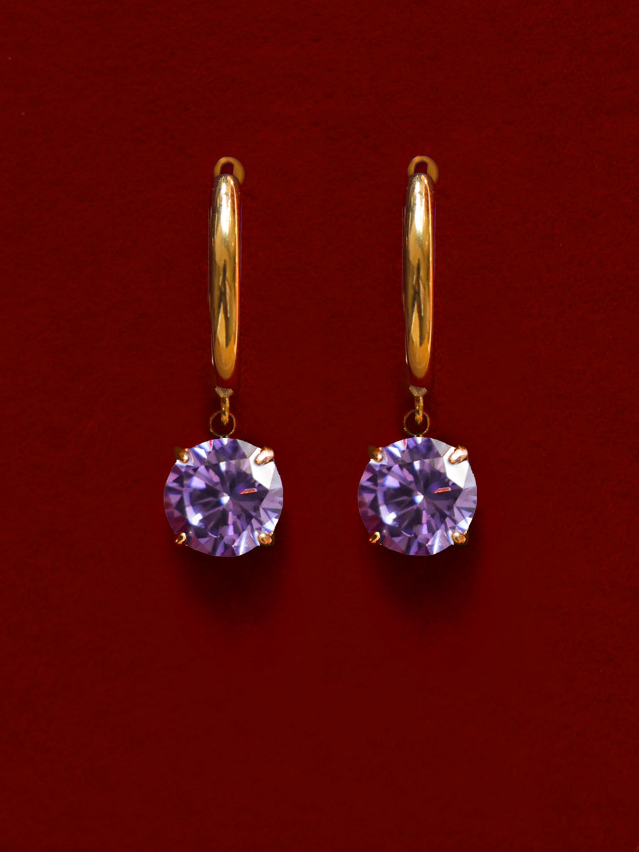 Crystal Delight Purple Ohrringe
