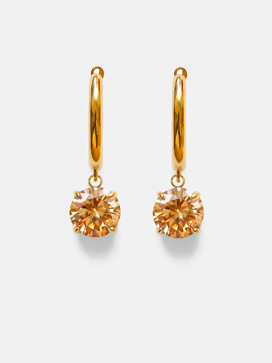 Crystal Delight Champagne Ohrringe