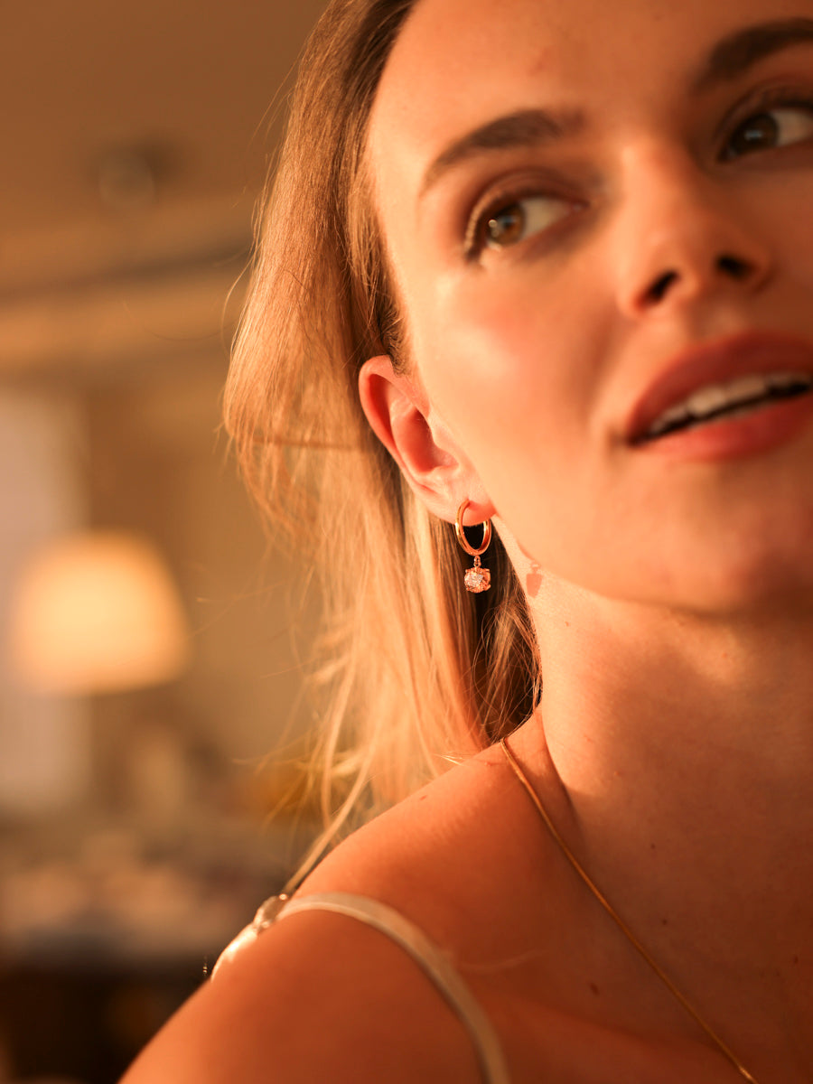 Crystal Delight Champagne Ohrringe