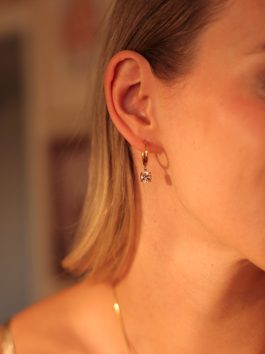 Crystal Delight Champagne Ohrringe