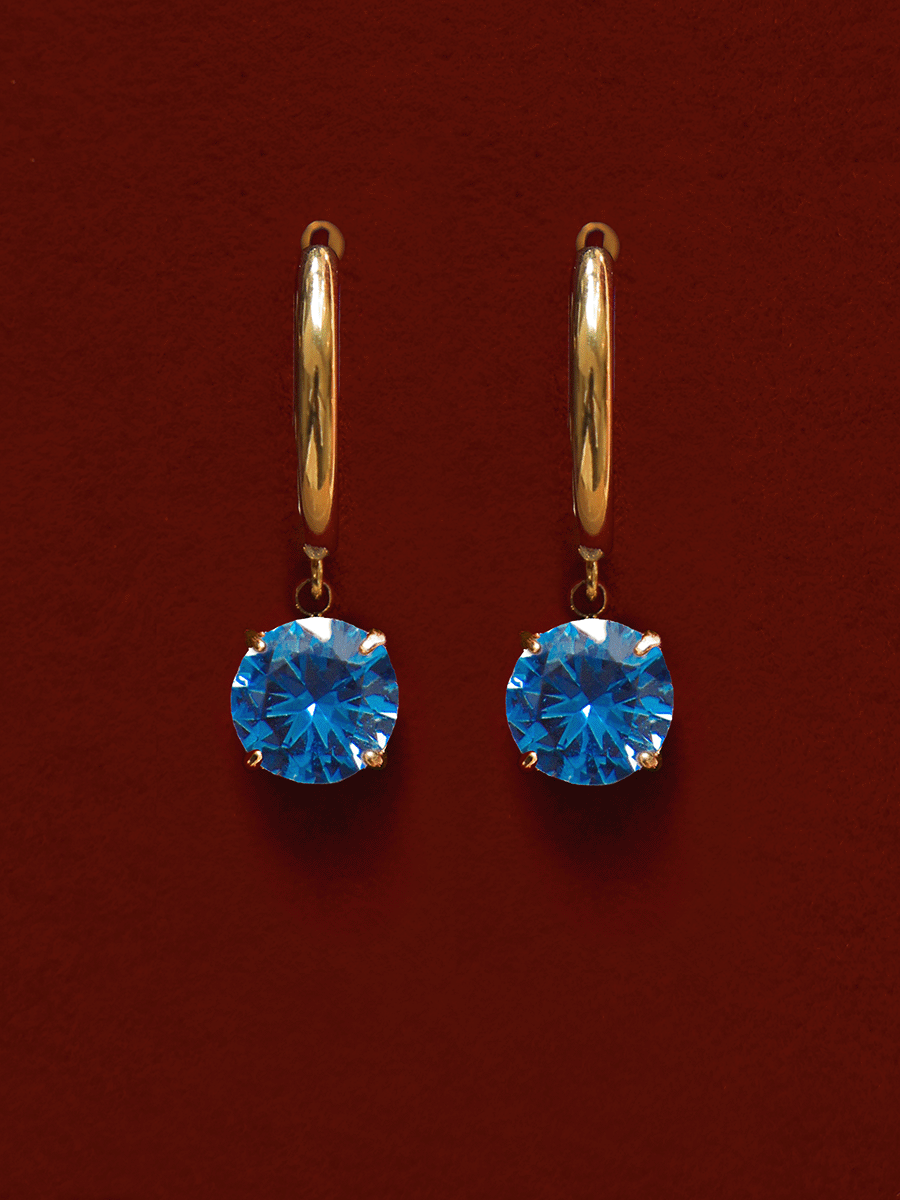 Crystal Delight Dark Blue Ohrringe