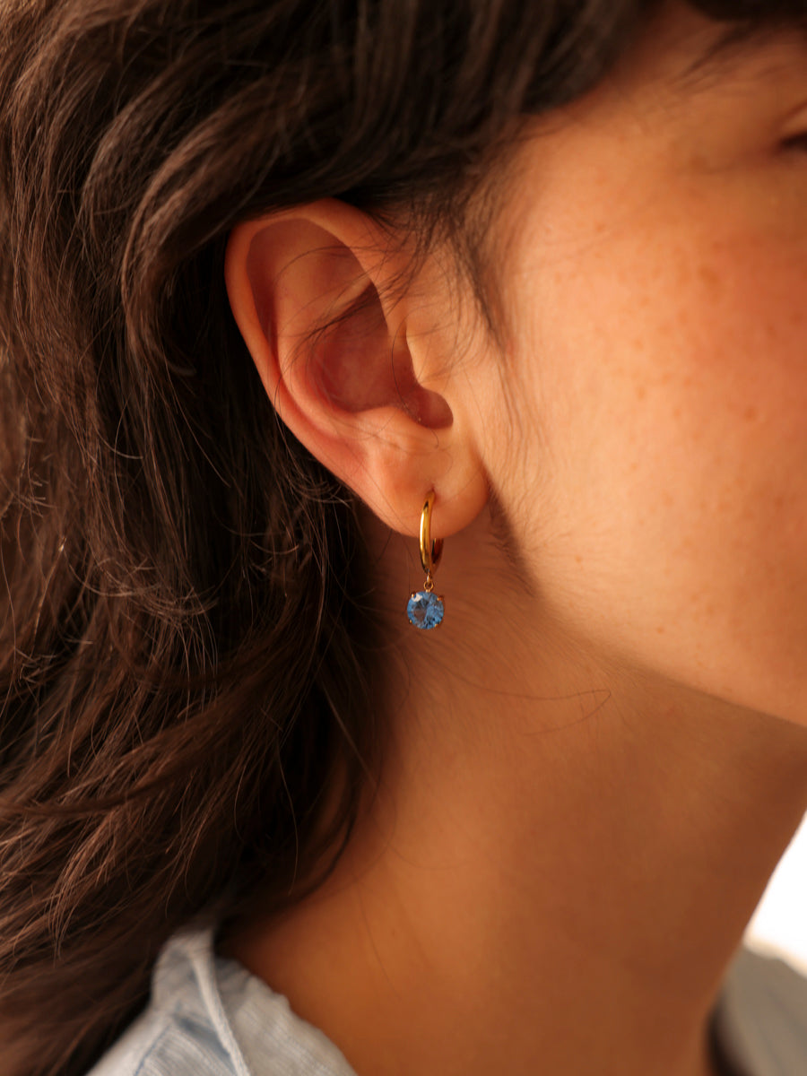 Crystal Delight Dark Blue Ohrringe