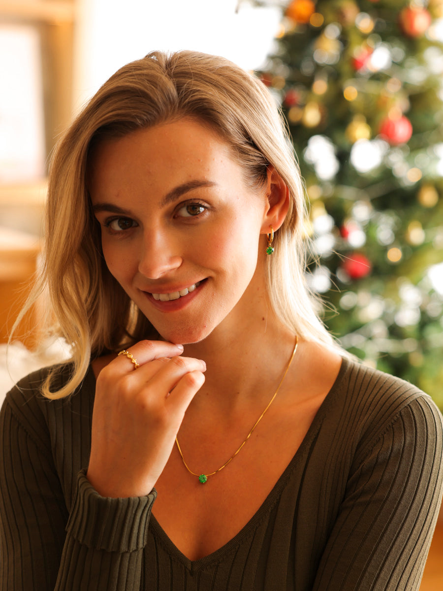 Crystal Delight Green Ohrringe