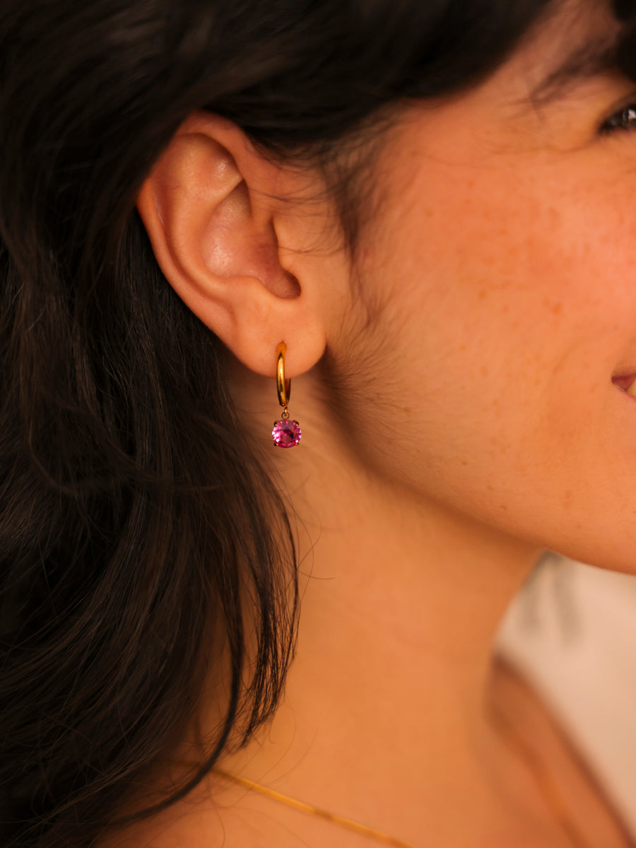 Crystal Delight Ruby Ohrringe