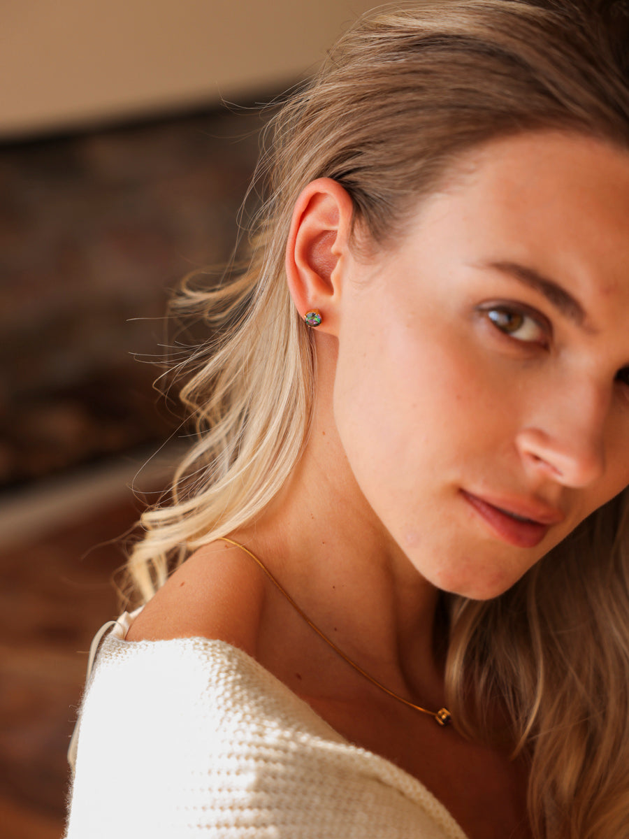 Crystal Delight Aurora Black Stub-Ohrringe