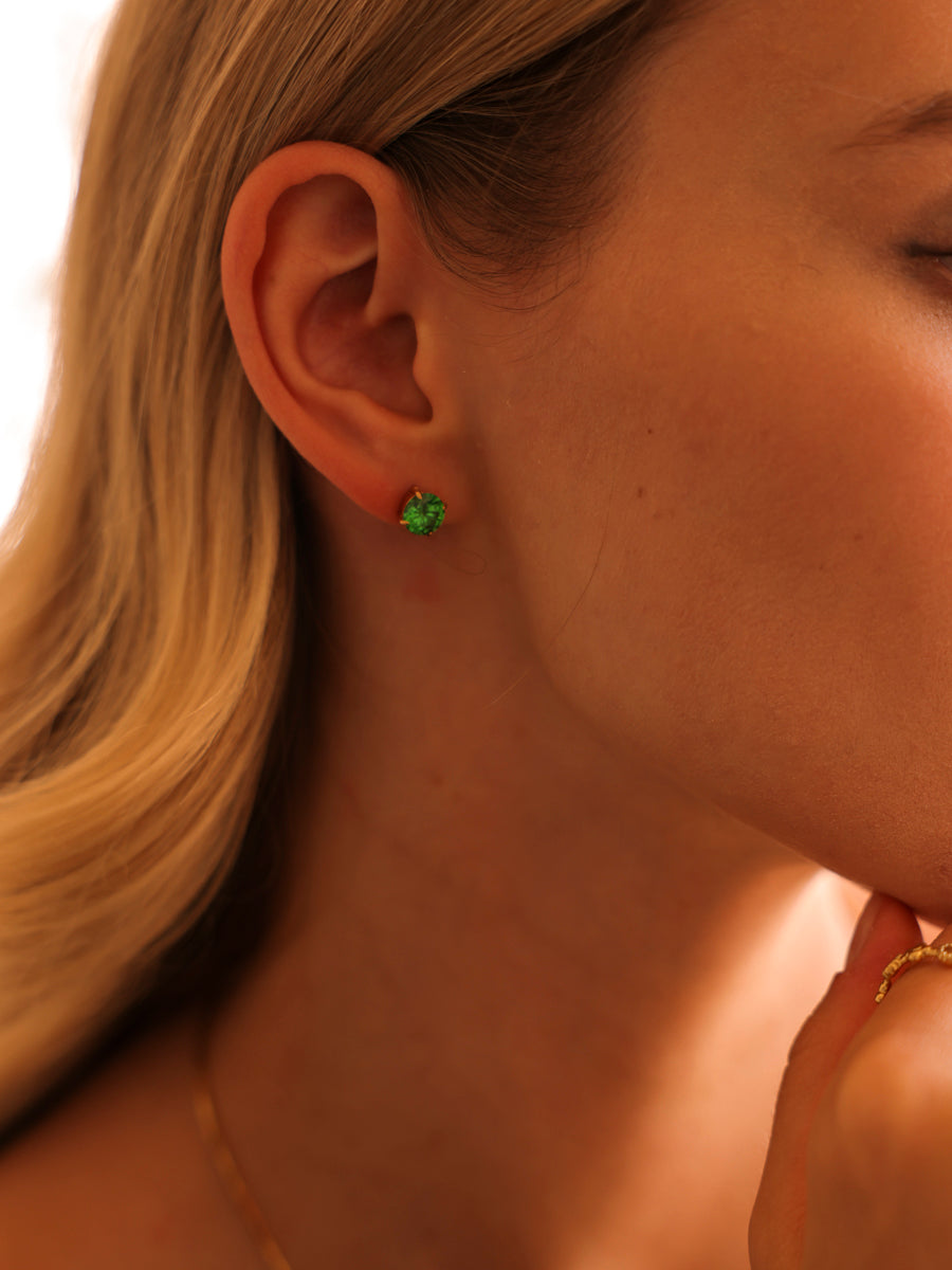 Crystal Delight Green Stub-Ohrringe