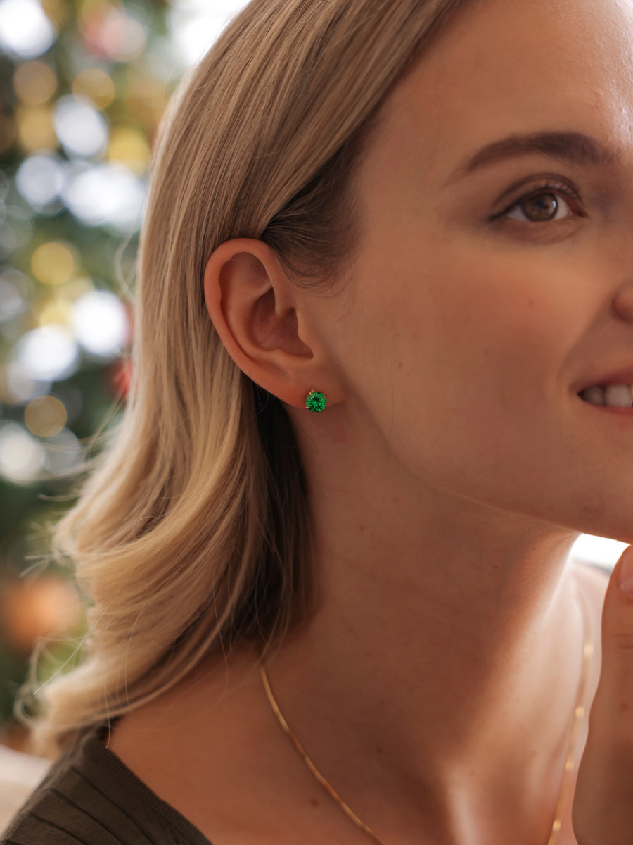 Crystal Delight Green Stub-Ohrringe