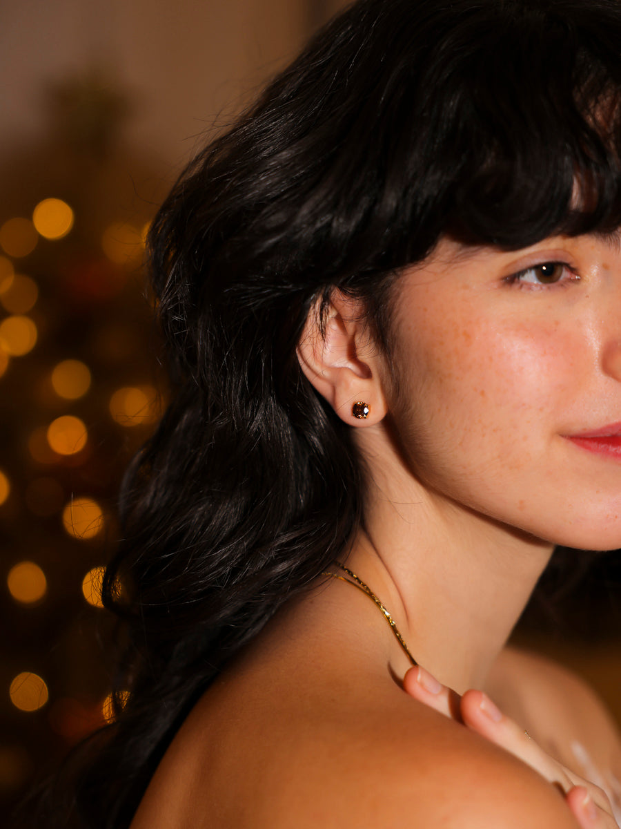 Crystal Delight Coffee Stub-Ohrringe