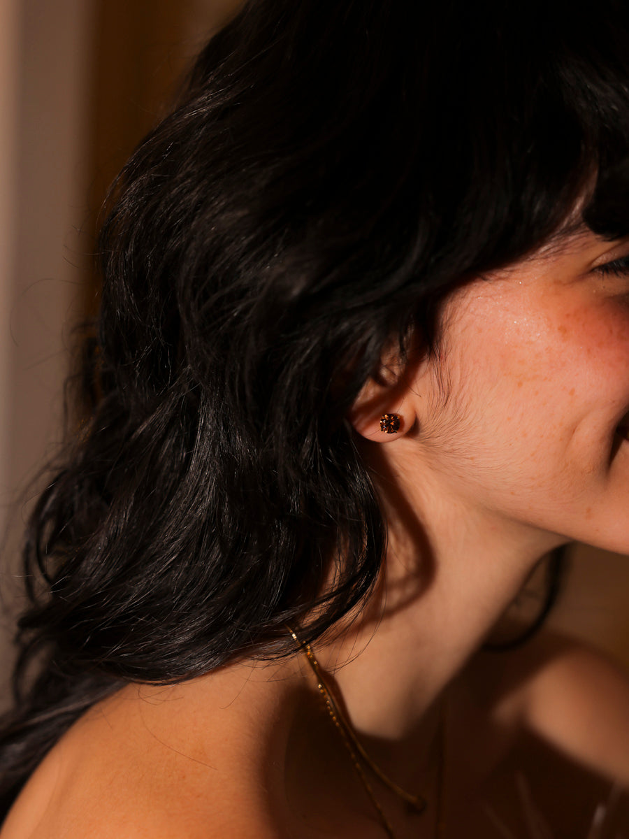 Crystal Delight Coffee Stub-Ohrringe