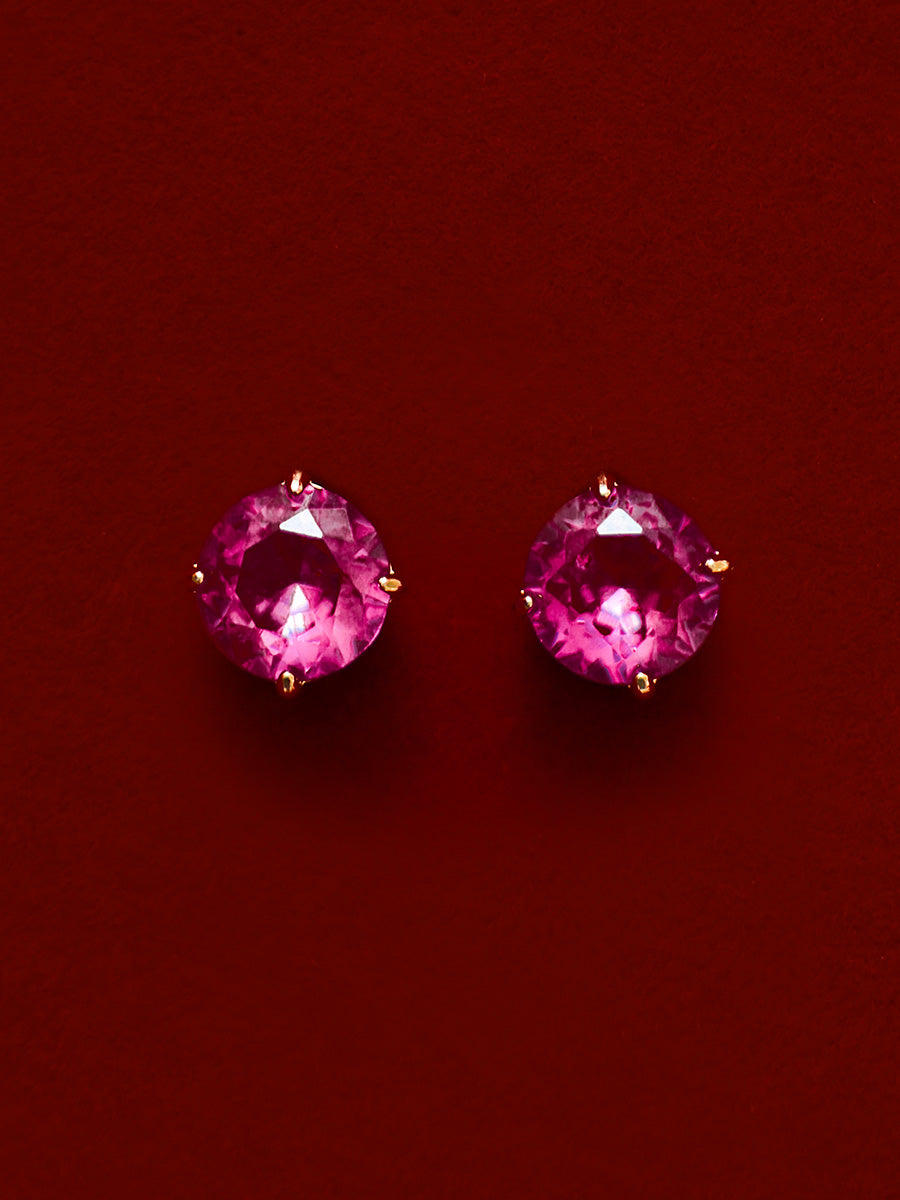 Crystal Delight Ruby Stub-Ohrringe