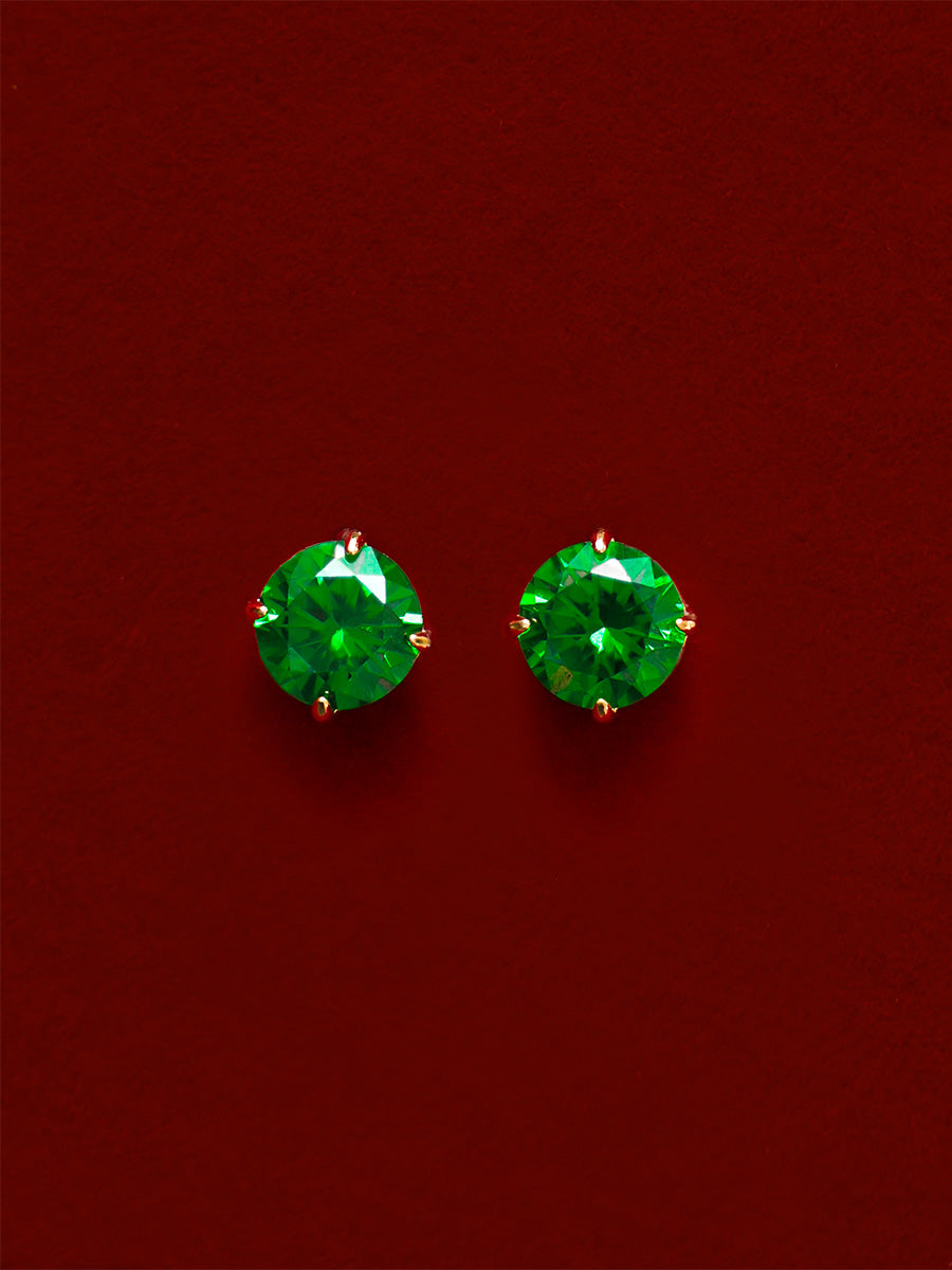 Crystal Delight Green Small Stub-Ohrringe