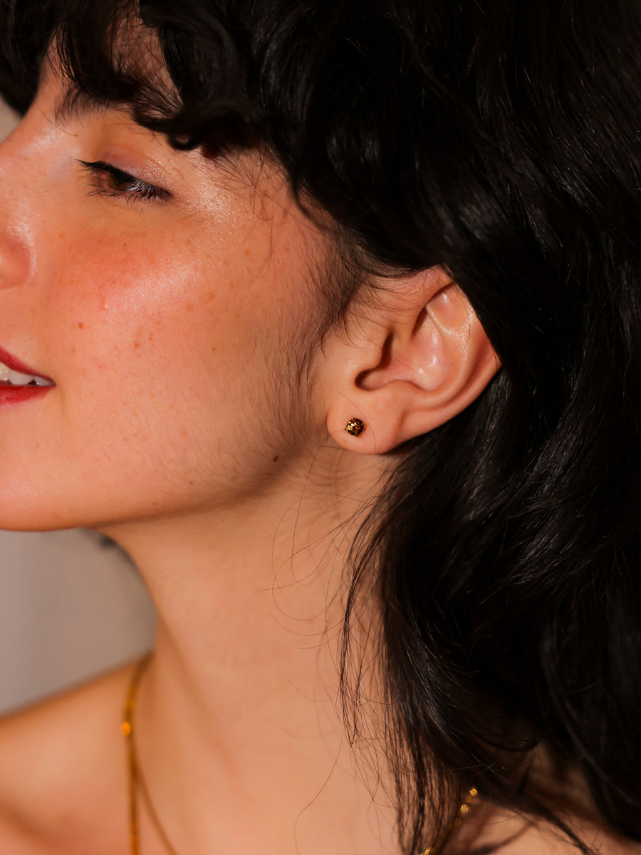 Crystal Delight Coffee Small Stub-Ohrringe