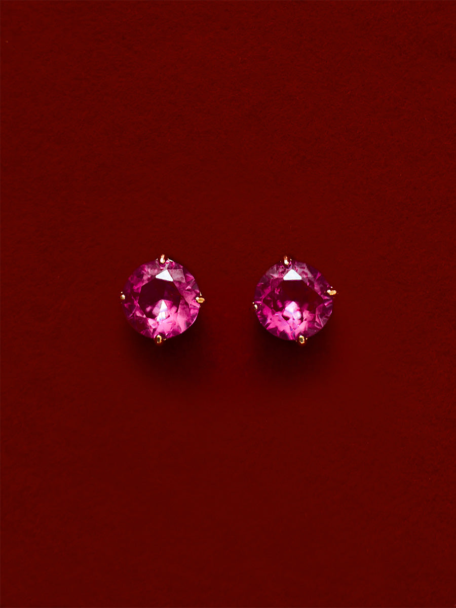Crystal Delight Ruby Small Stub-Ohrringe