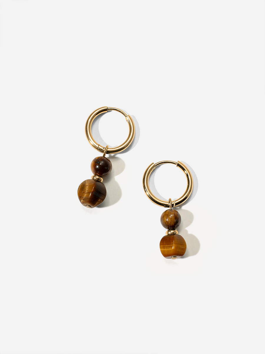 Tiger's Eye Ohrringe ICRUSH