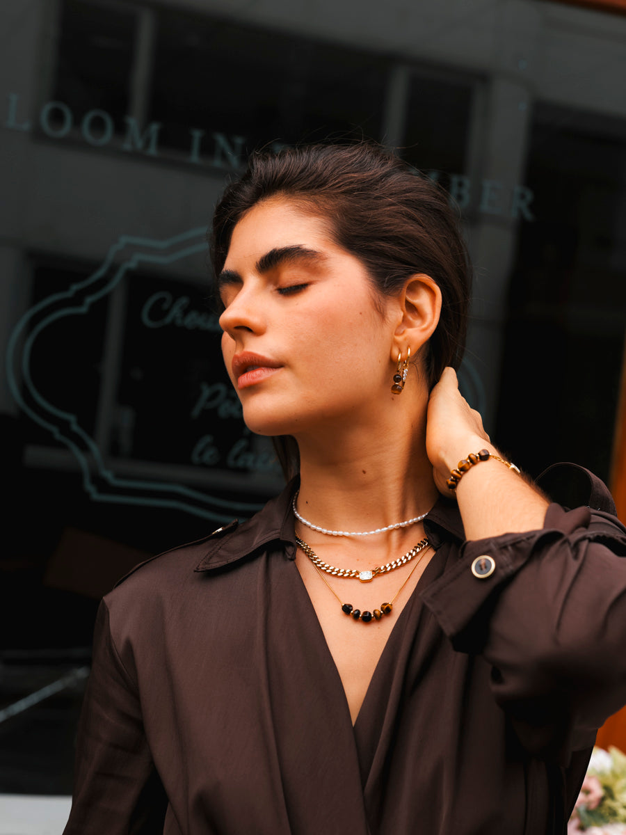 Tiger's Eye Ohrringe