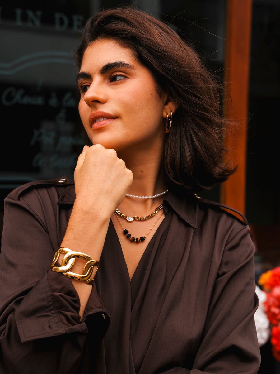 Tiger's Eye Ohrringe