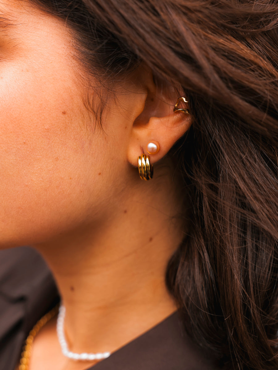 Pearl Beauty Orange Ohrringe