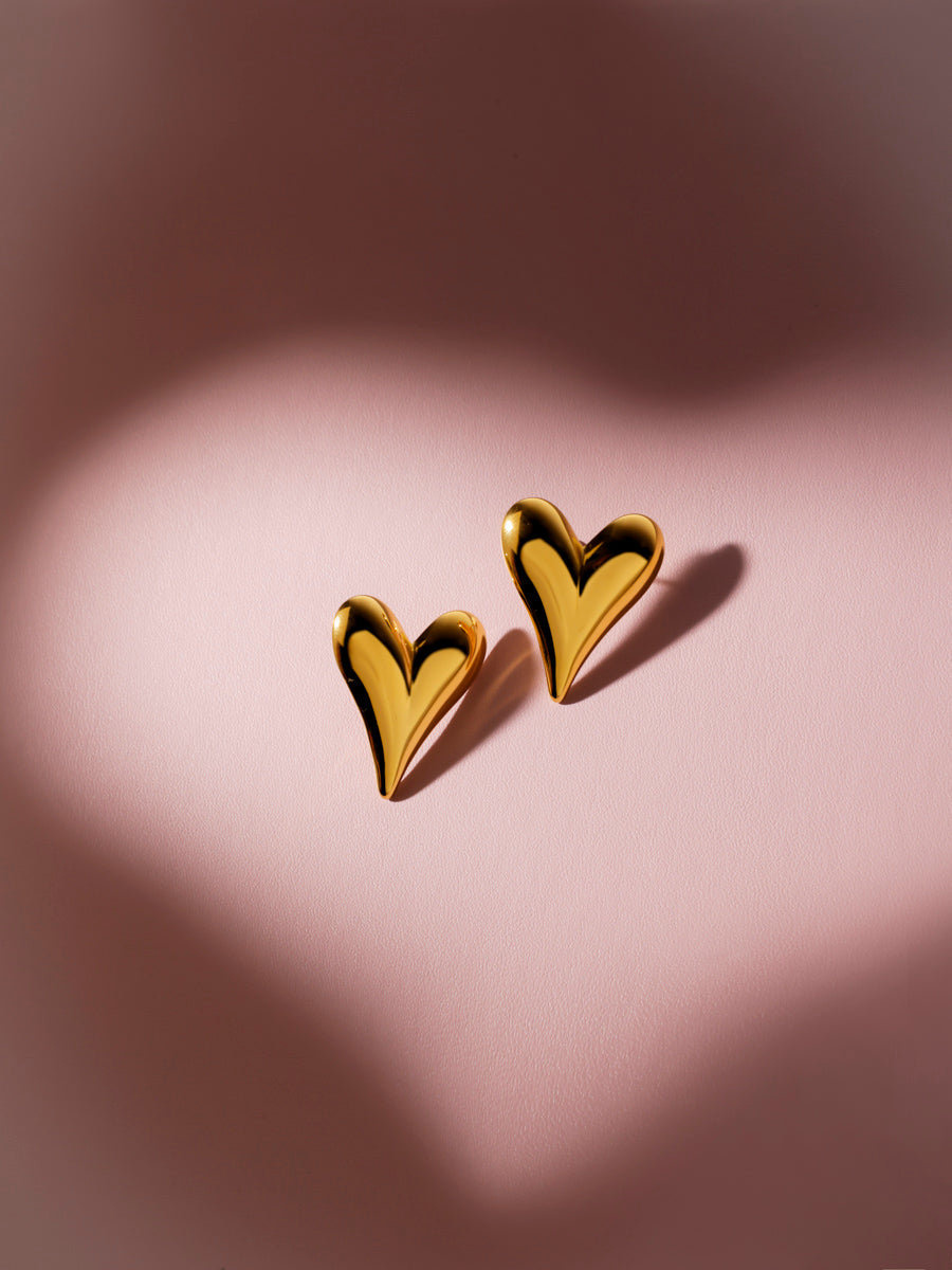 Fluffy Heart Ohrringe