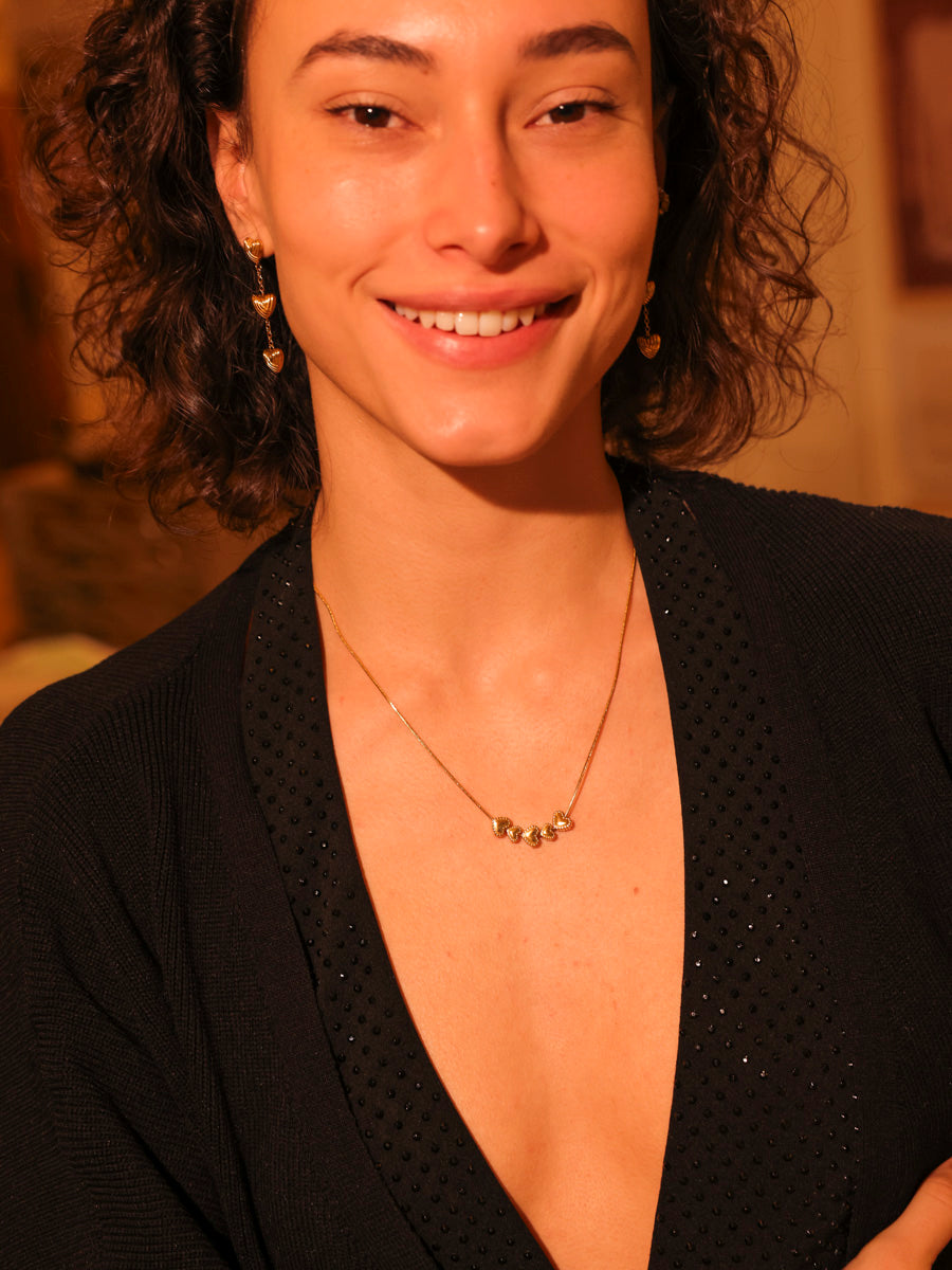 Trio Hearts Ohrringe