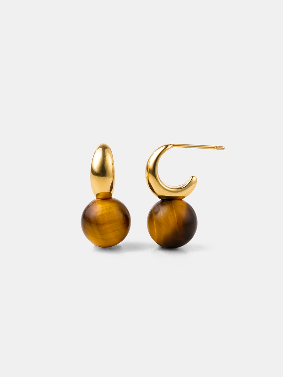 Chic Tiger's Eye Small Ohrringe