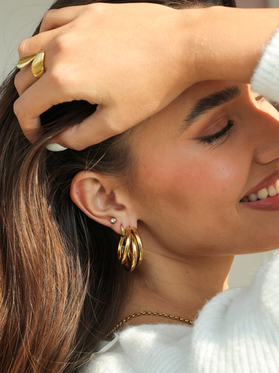 Layered Grace Large Ohrringe