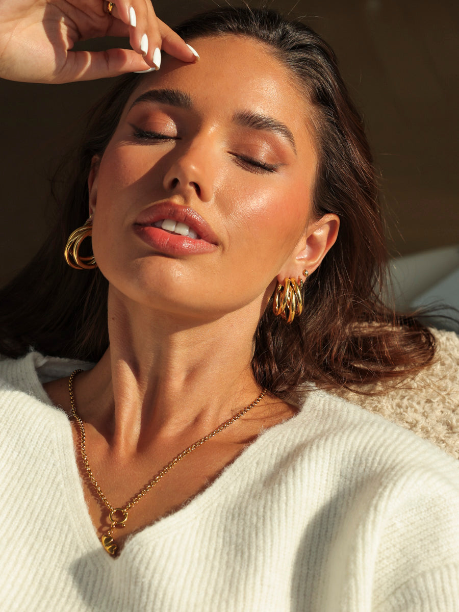 Layered Grace Large Ohrringe