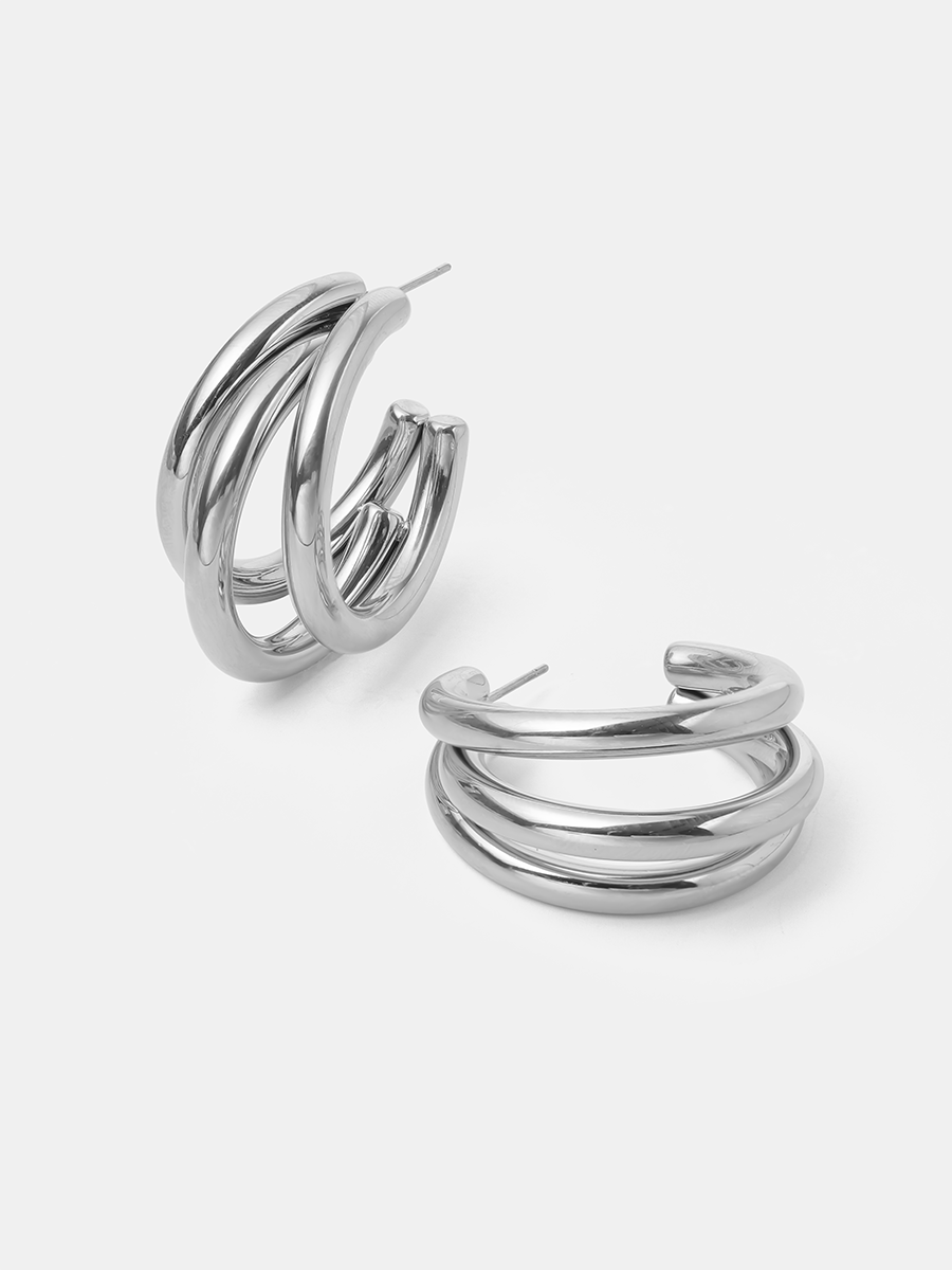 Layered Grace Large Ohrringe