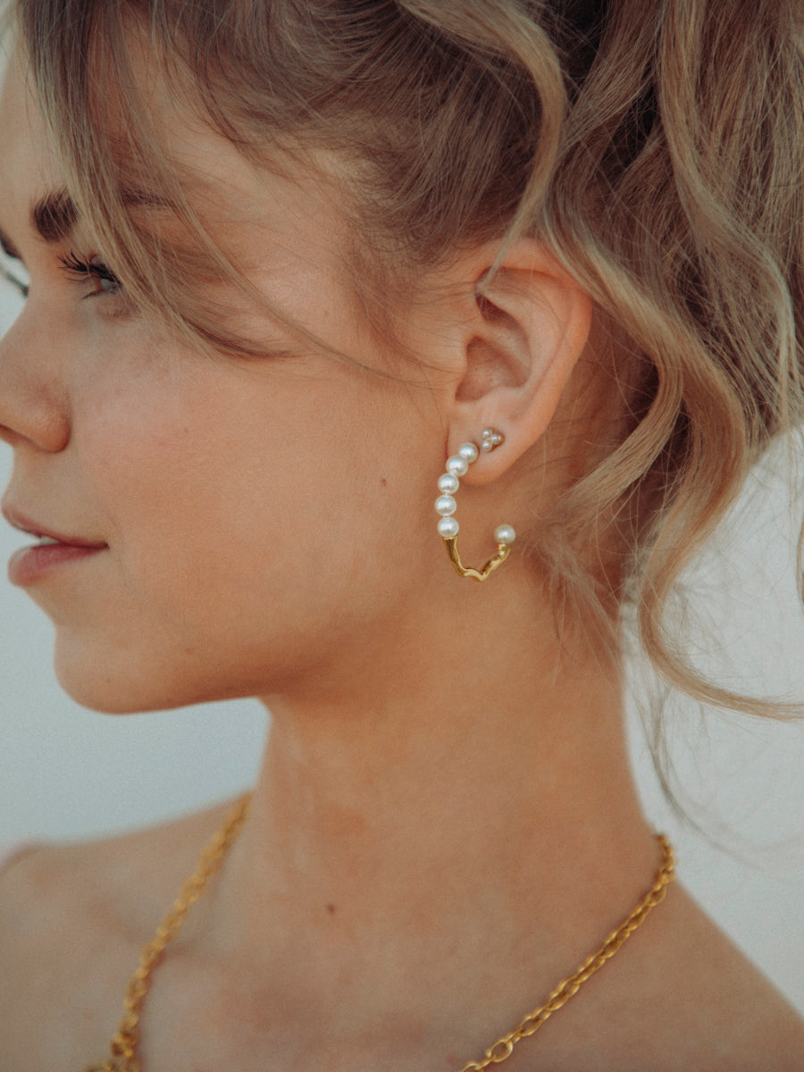 Pearl Crescent Ohrringe