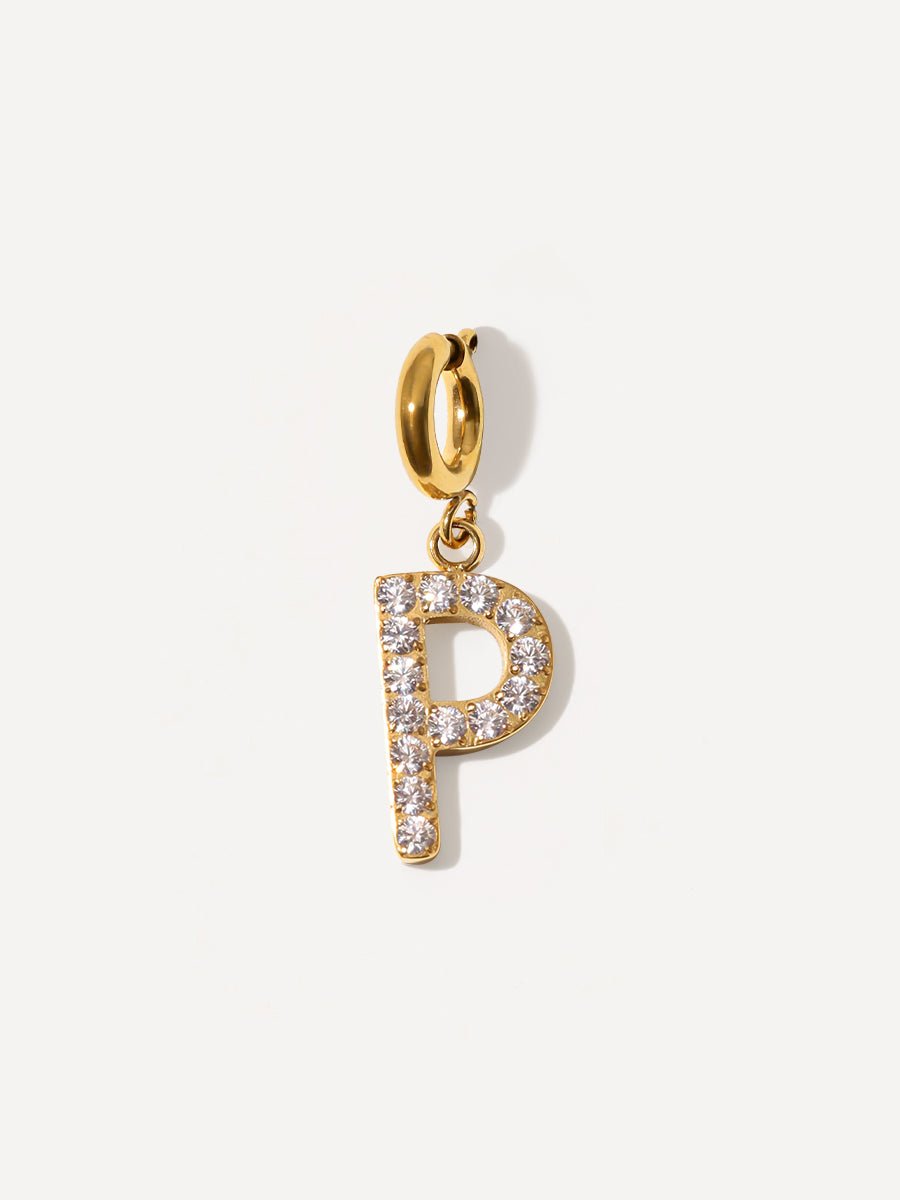 Brilliant Letter Ketten-Charm - P