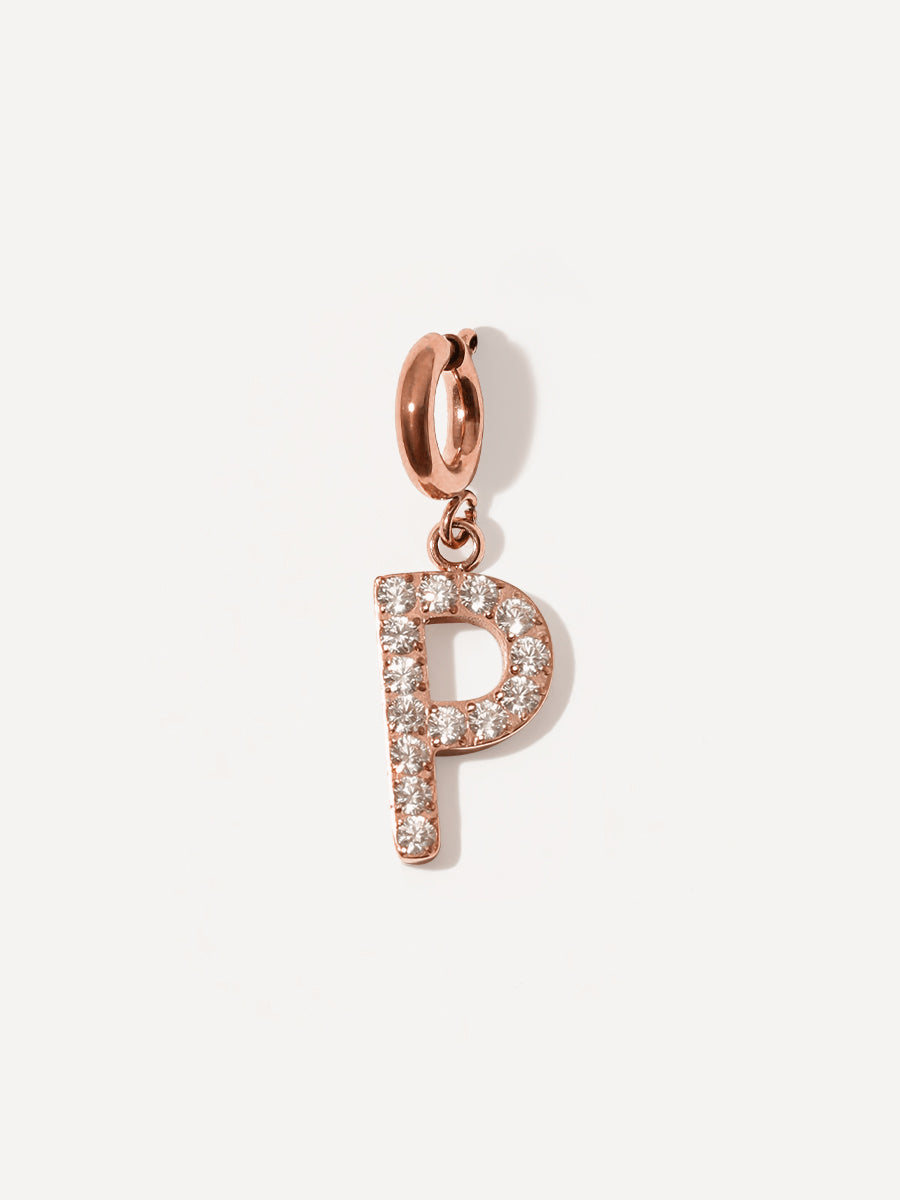 Brilliant Letter Ketten-Charm - P
