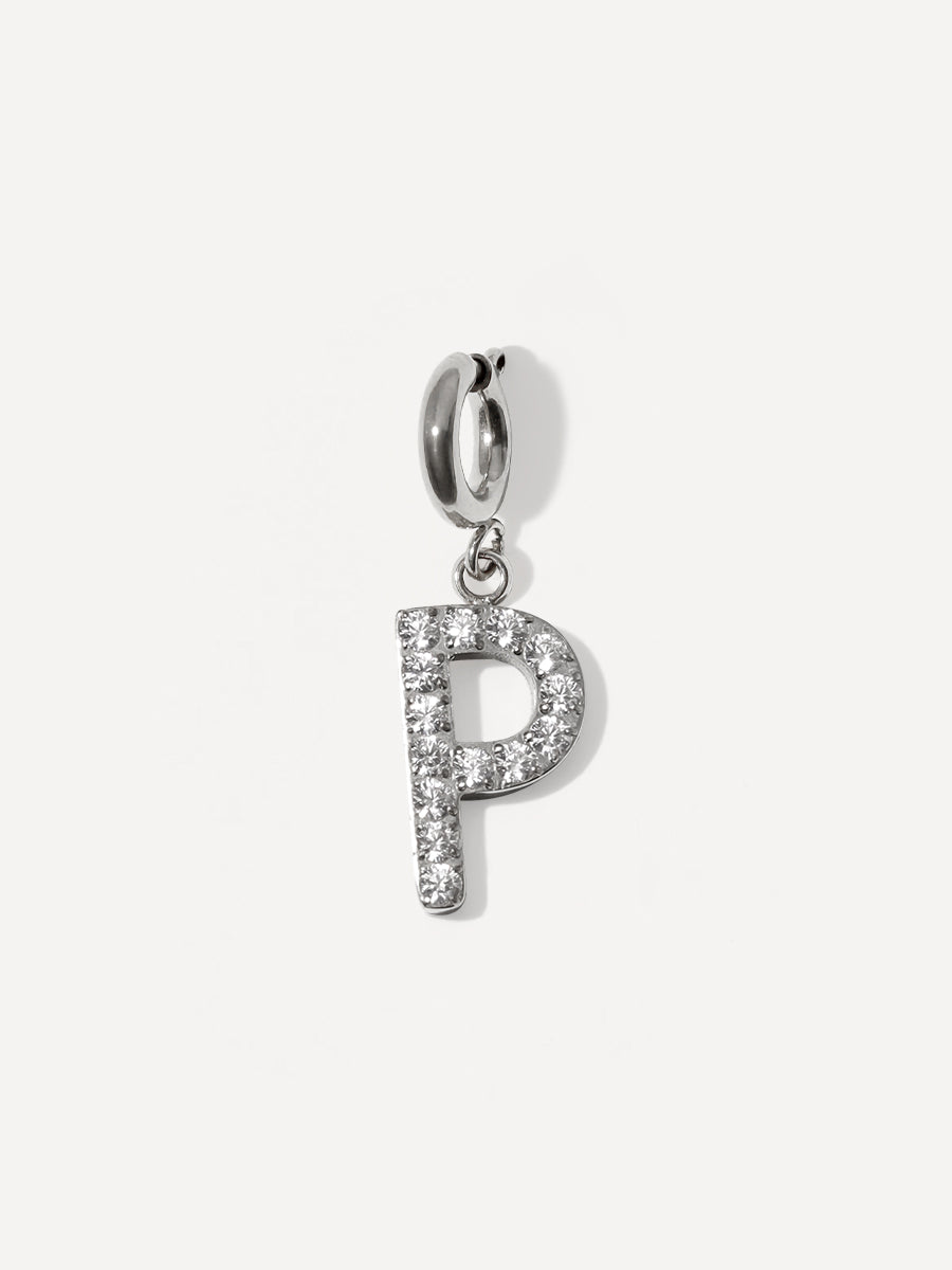 Brilliant Letter Ketten-Charm - P