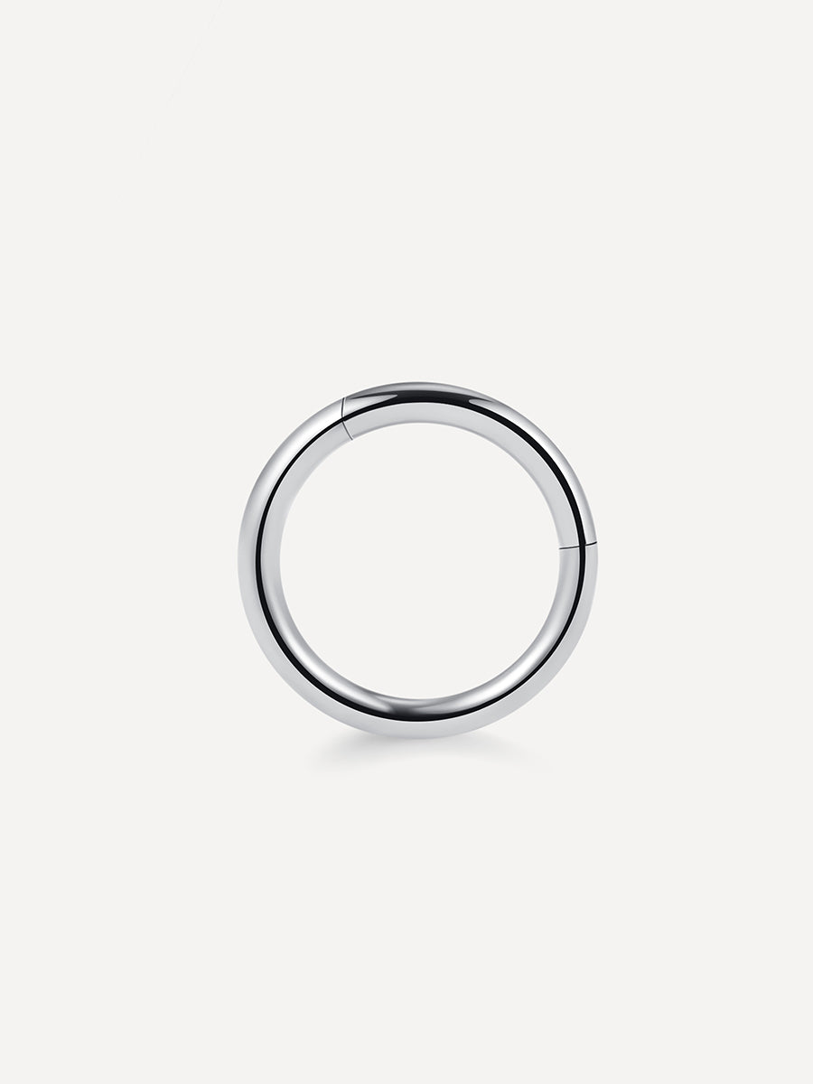 Simple Hoop Titan Piercing Silber - 8