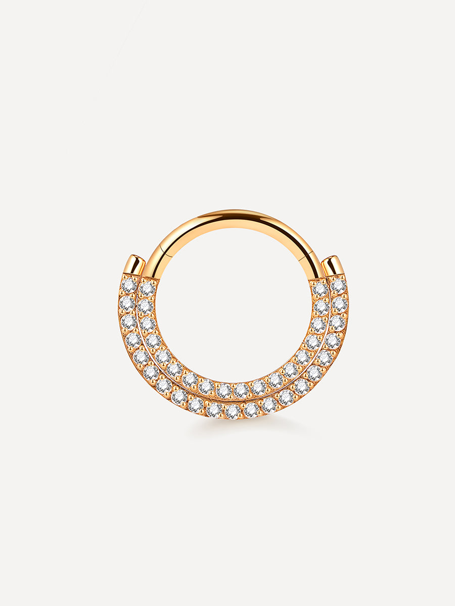 Double Glow Titan Piercing Gold - 10