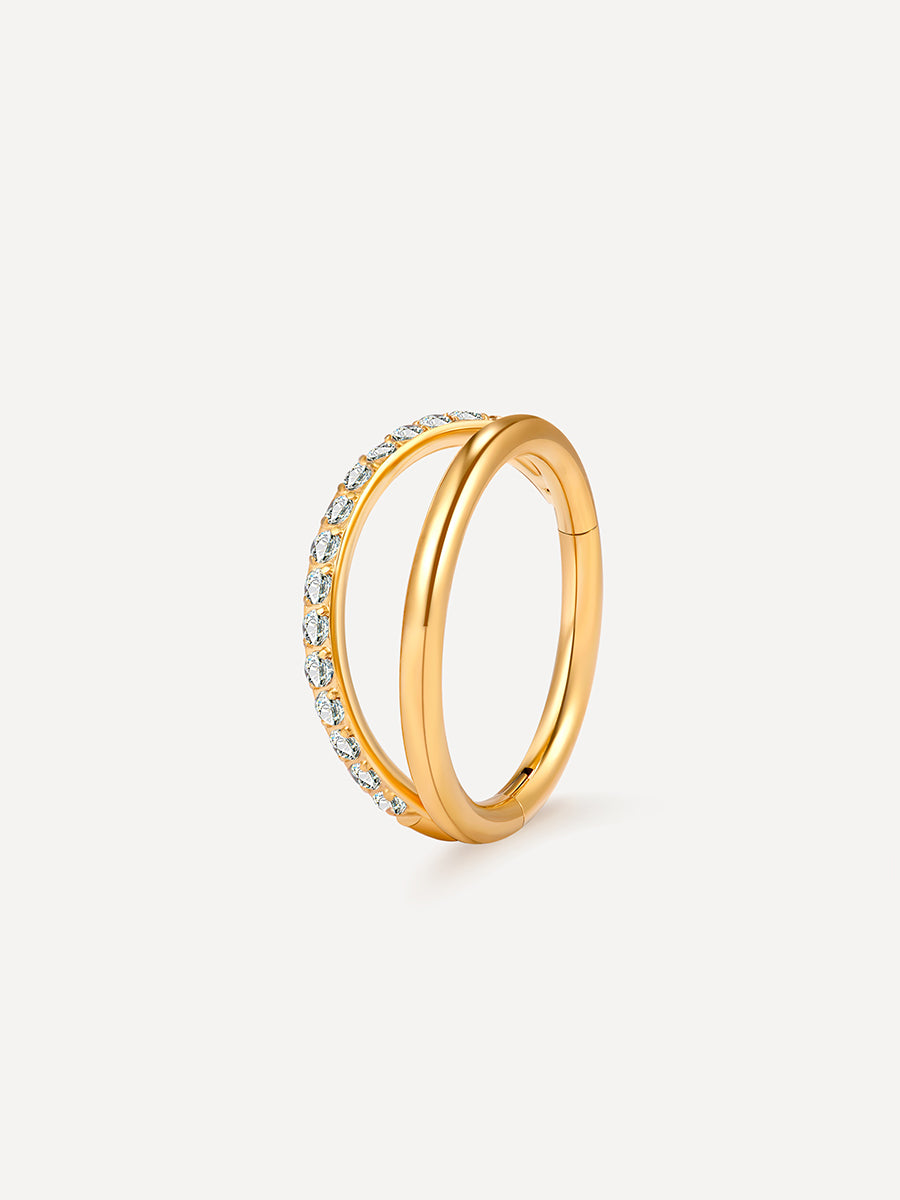 Simple Shine Titan Piercing Gold - 10