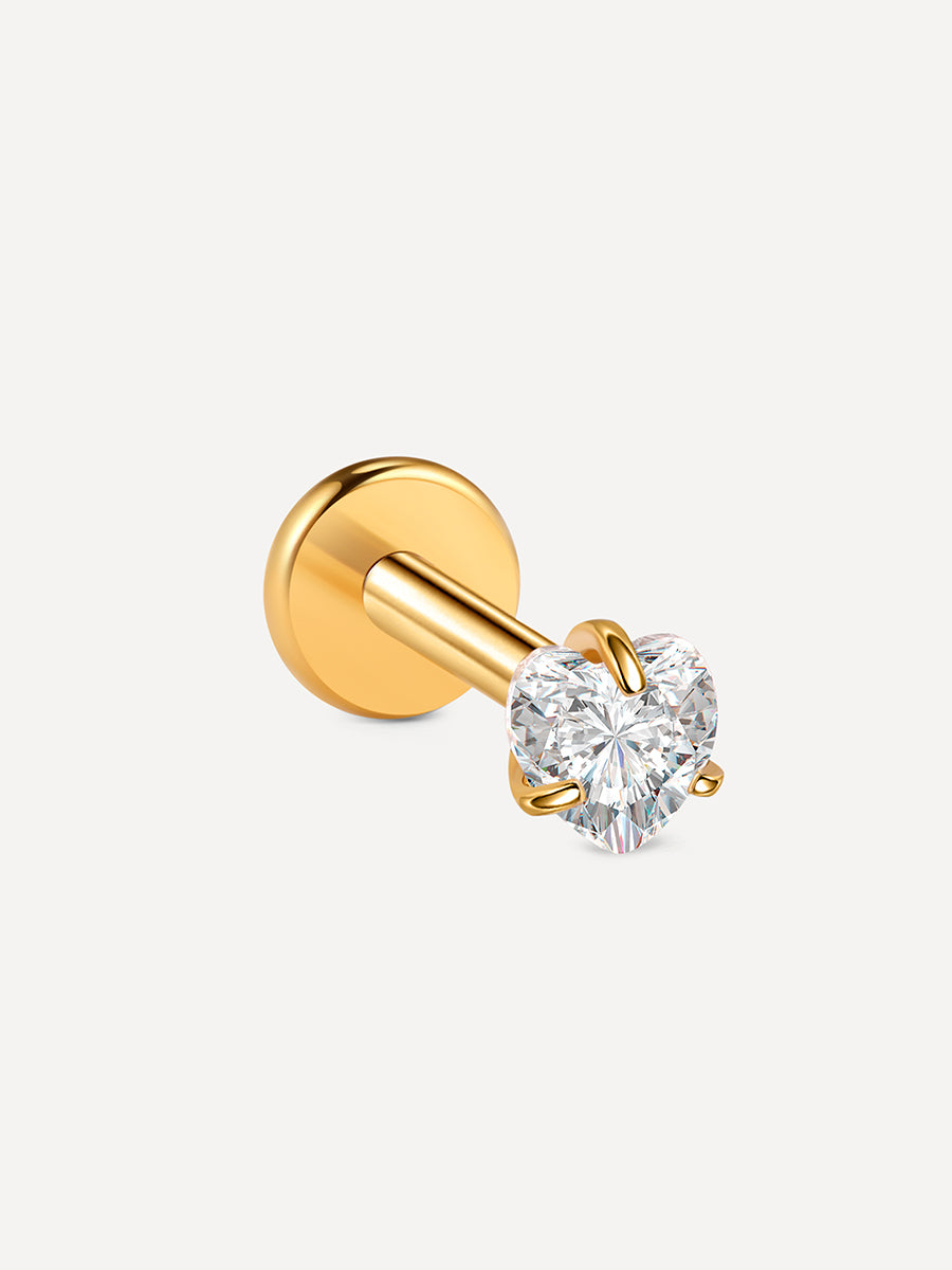 Heart Spark Titan Piercing Gold - 10