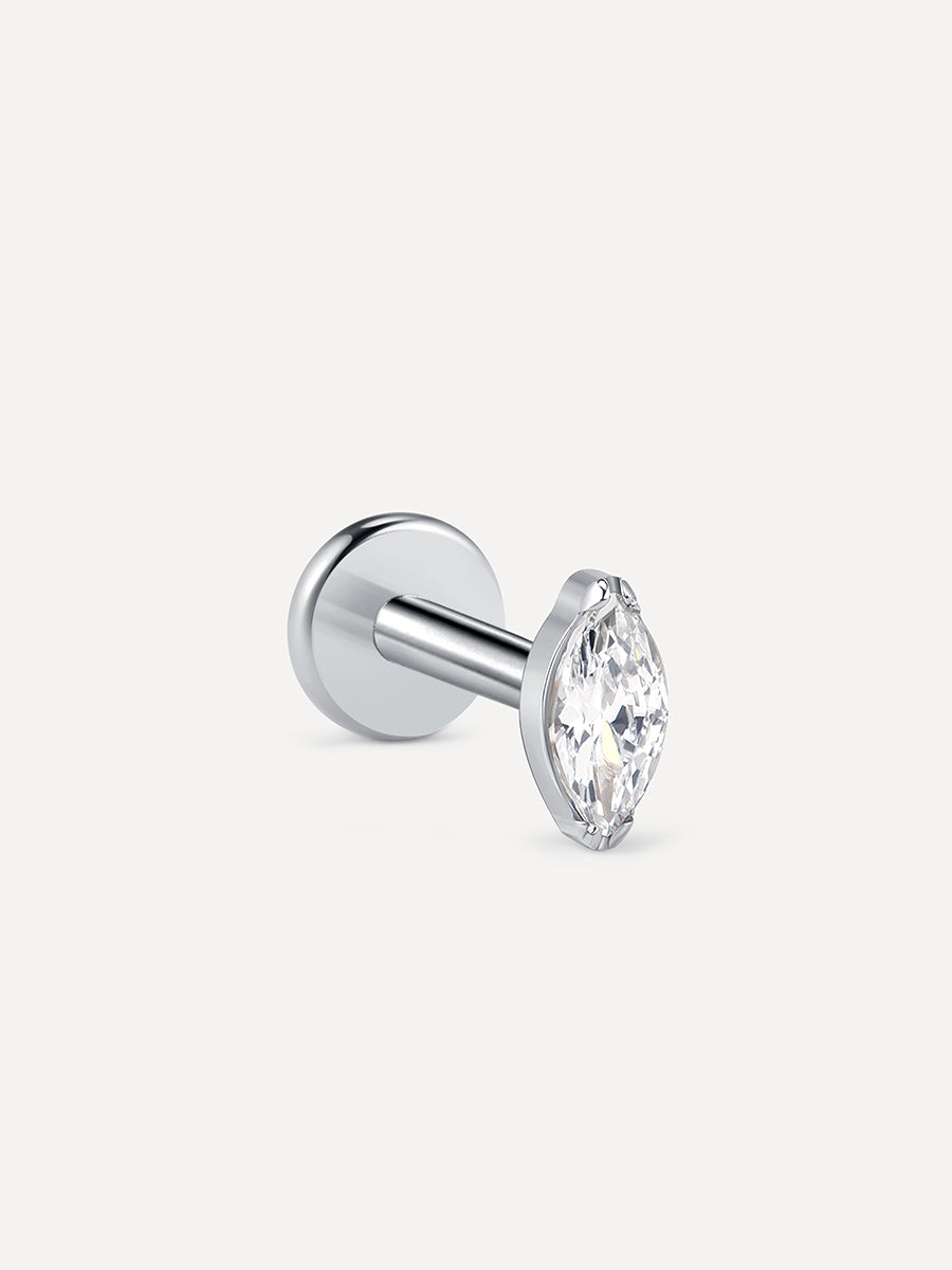 MARQUISE Spark Titan Piercing Silber - 10
