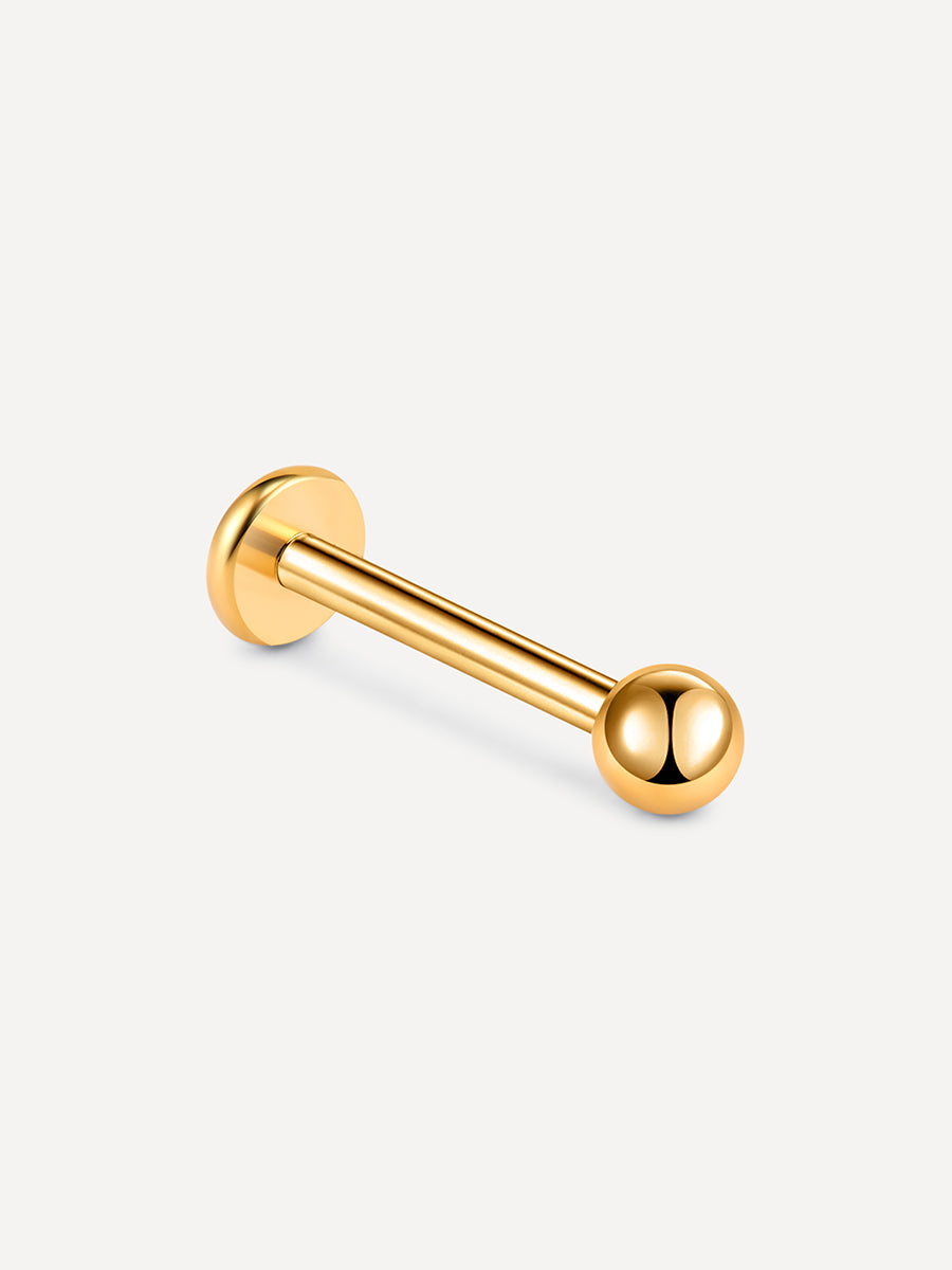 Simple Ball Titan Piercing Gold - 10