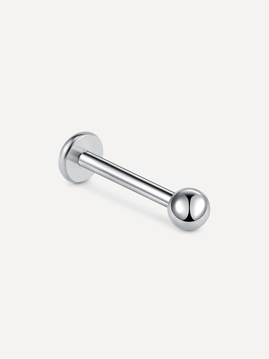 Simple Ball Titan Piercing Silber - 10
