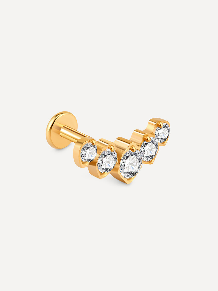 Moon Shine Titan Piercing Gold - 8