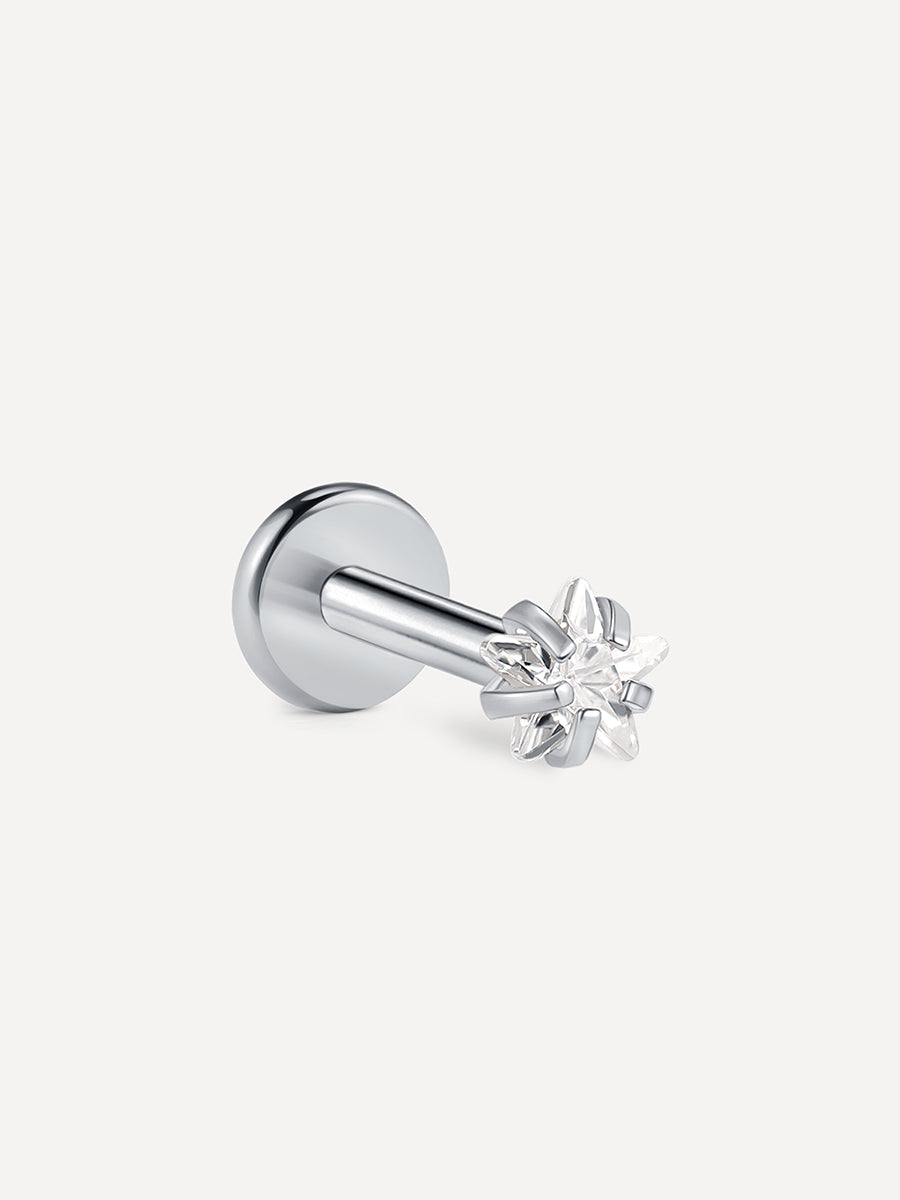 Celestial Solitaire Star Titan Piercing Silber - 8