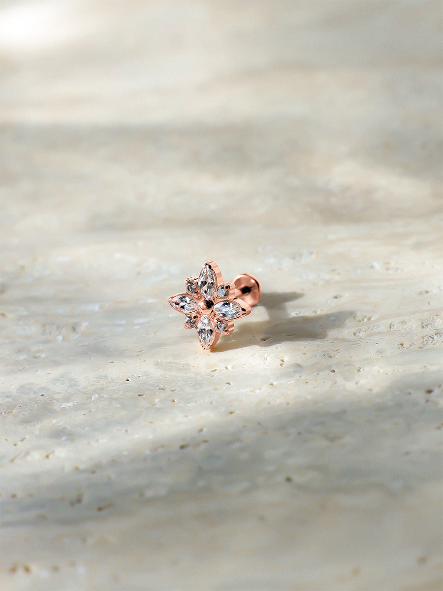 Shimmering Bloom Titanium Piercing