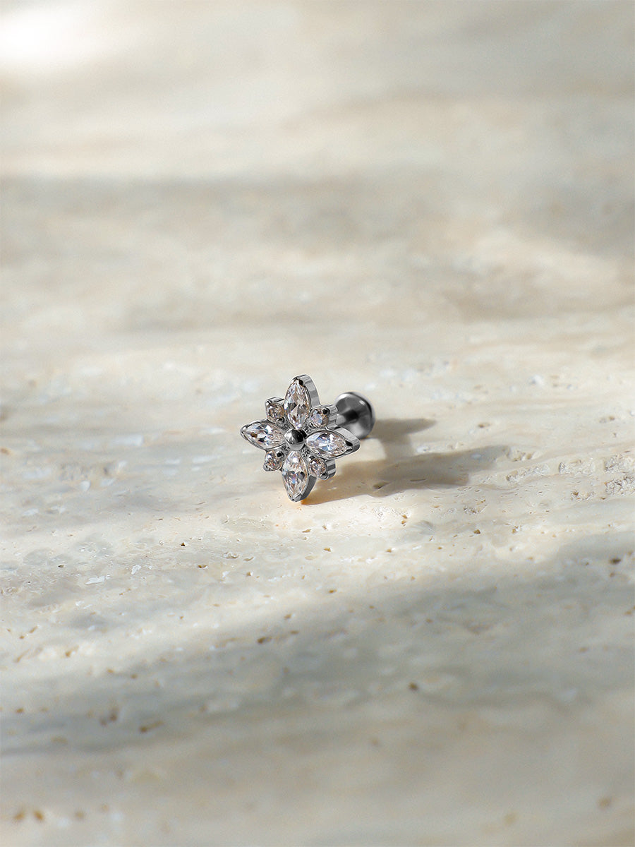 Shimmering Bloom Titan Piercing