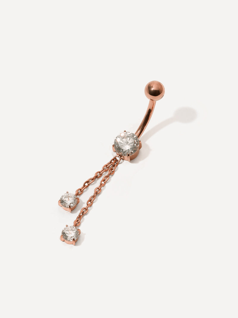 Sparkling Flow Titan Bauchnabelpiercing