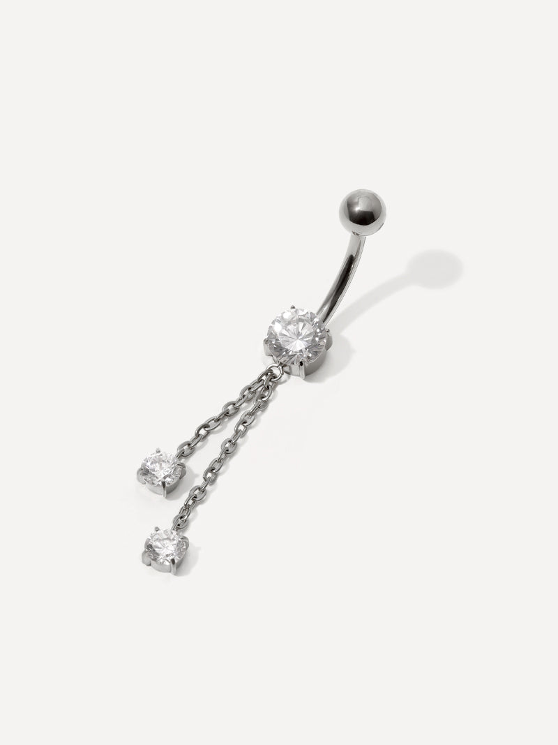 Sparkling Flow Titan Bauchnabelpiercing