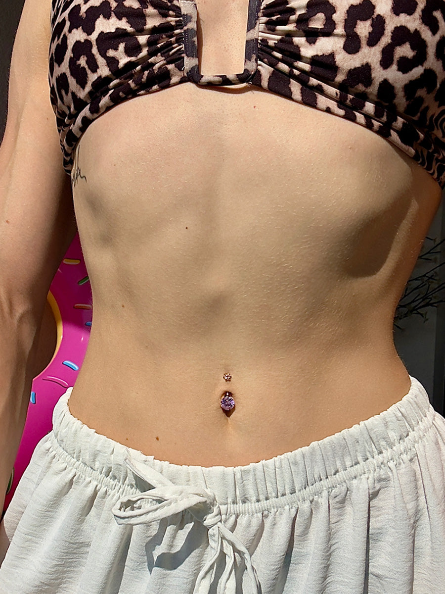 Whisper Petal Pink Titan Bauchnabelpiercing