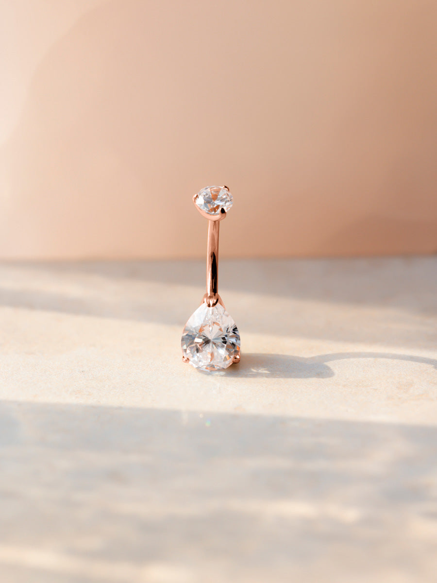 Dreamy Glow Pure Titanium Belly Button Piercings