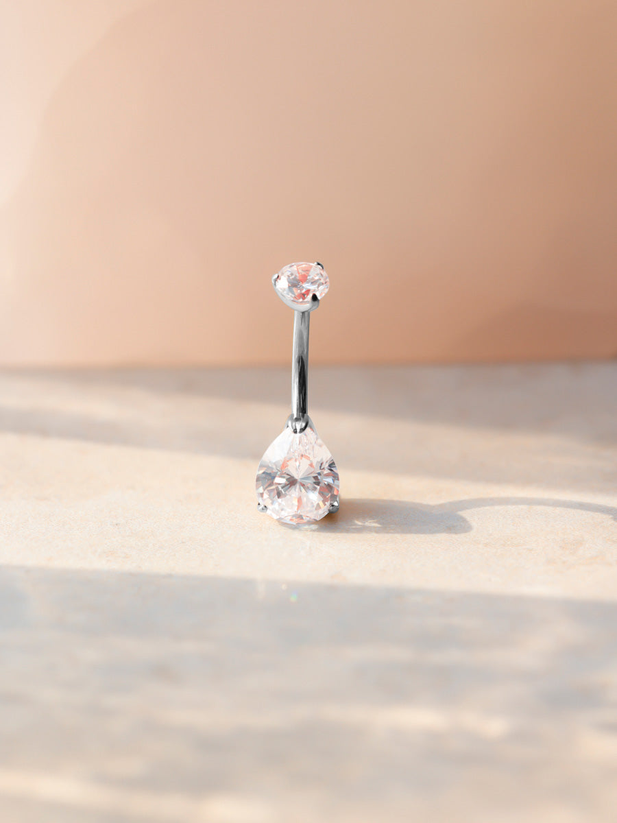 Dreamy Glow Pure Titanium Belly Button Piercings