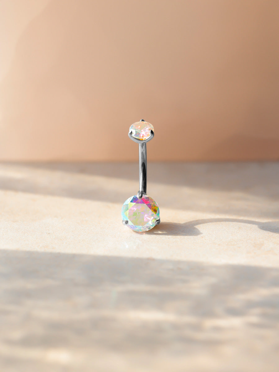 Serene Glow Rainbow Titan Bauchnabelpiercing