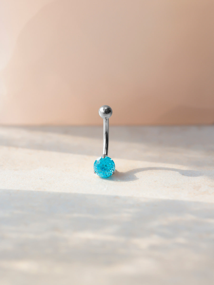 Ethereal Spark Blue Titan Bauchnabelpiercing