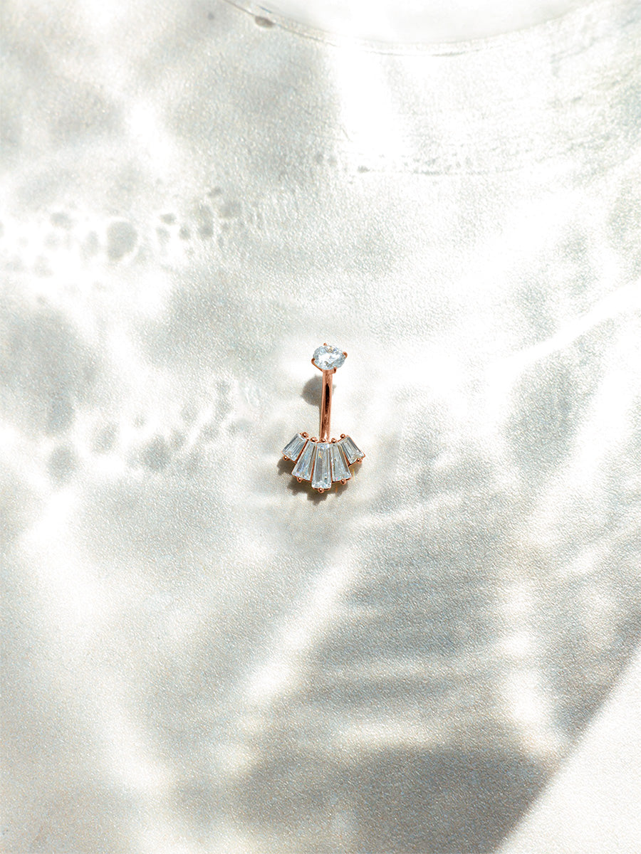 Crystal Cascade Bauchnabelpiercing
